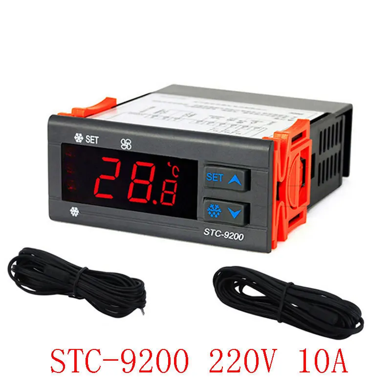 5 PCS- Temperature Controller Refrigeration and Defrosting Fan Function Stc-9200 Dual Sensor Line
5 PCS- Temperature Controller Refrigeration and Defrosting Fan Function Stc-9200 Dual Sensor Line