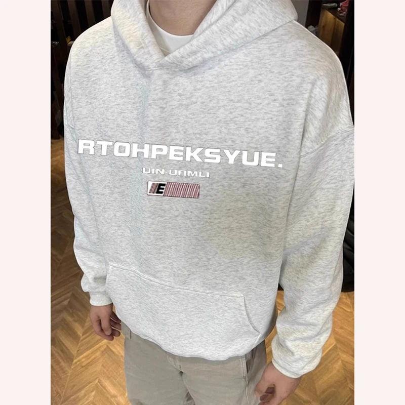 Thickened Fleece Hoodie Men's Autumn Winter Fashion Casual Print Graphic Long Sleeve Sweatshirt Youth Style Streetwear Trend
Thickened Fleece Hoodie Men's Autumn Winter Fashion Casual Print Graphic Long Sleeve Sweatshirt Youth Style Streetwear Trend