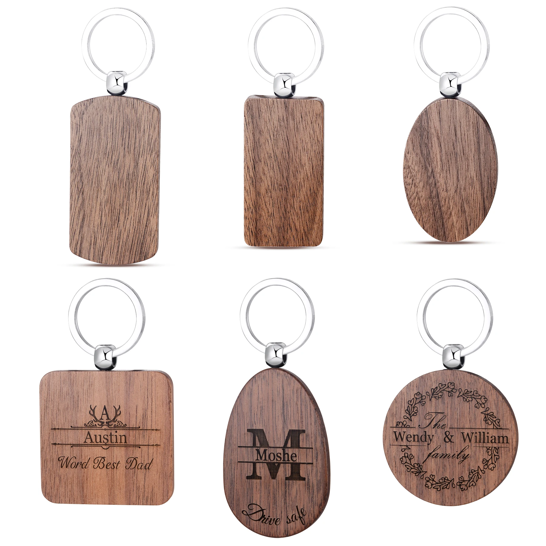 10Pcs Wholesale Wooden Keychains Can be engraved Logo Name Party Souvenirs Customized Key Chains Dropshipping
10Pcs Wholesale Wooden Keychains Can be engraved Logo Name Party Souvenirs Customized Key Chains Dropshipping