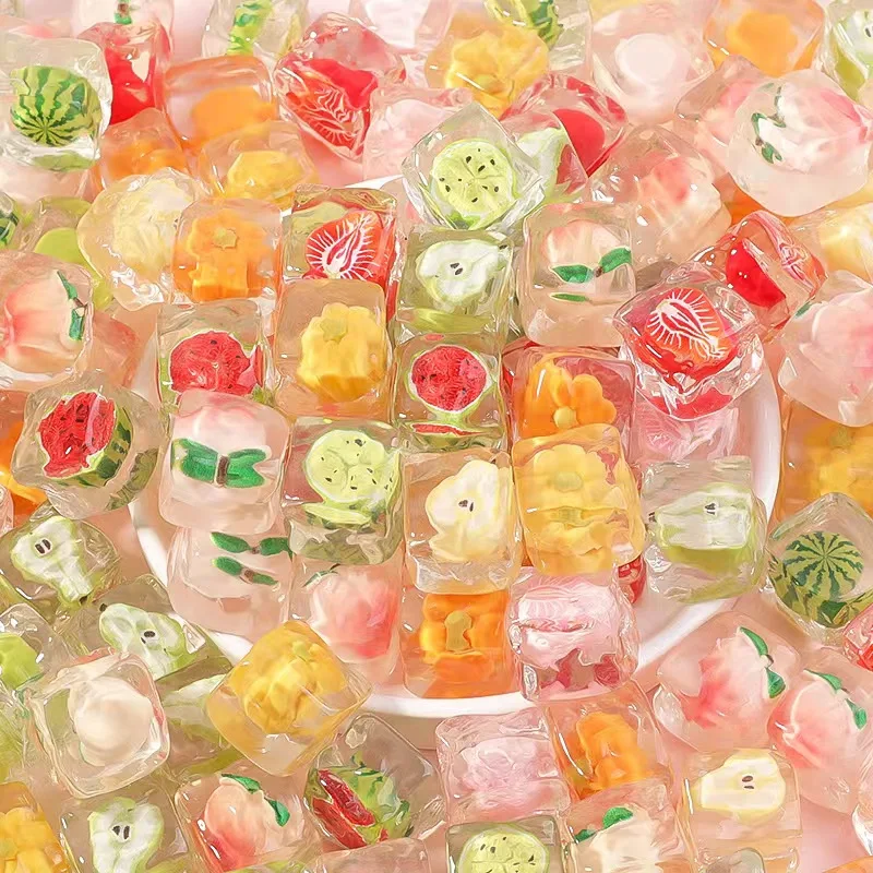 40pcs/lot Cartoon Fruit Shape Transparent Resin Charms No Hole Flatback for DIY Jewelry Making, Craft Accessories
40pcs/lot Cartoon Fruit Shape Transparent Resin Charms No Hole Flatback for DIY Jewelry Making, Craft Accessories
