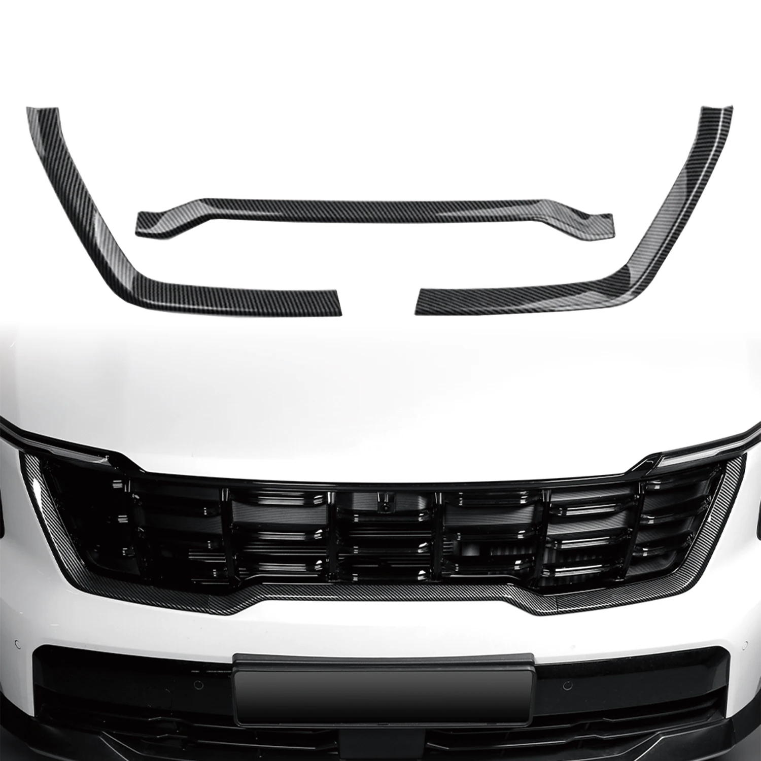 Для Kia Sorento 2024 2025 2026 Автомобильная внешняя передняя центральная решетка, полоски для литья, накладка, 3 шт. (не для гибридной версии)
Для Kia Sorento 2024 2025 2026 Автомобильная внешняя передняя центральная решетка, полоски для литья, накладка, 3 шт. (не для гибридной версии)