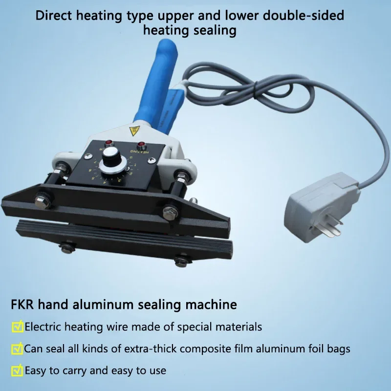 FKR200 Pulse Heat Sealing Machine To Aluminum Foil Bag Sealing Machine Convenient Packaging Equipment Power Tools
FKR200 Pulse Heat Sealing Machine To Aluminum Foil Bag Sealing Machine Convenient Packaging Equipment Power Tools