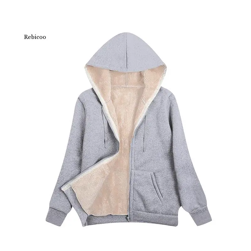 Winter Warm Thick Parka Lamb Wool Hooded Women Jacket 2021 Fashion Solid Color Oversize Women Plush Jacket
Winter Warm Thick Parka Lamb Wool Hooded Women Jacket 2021 Fashion Solid Color Oversize Women Plush Jacket