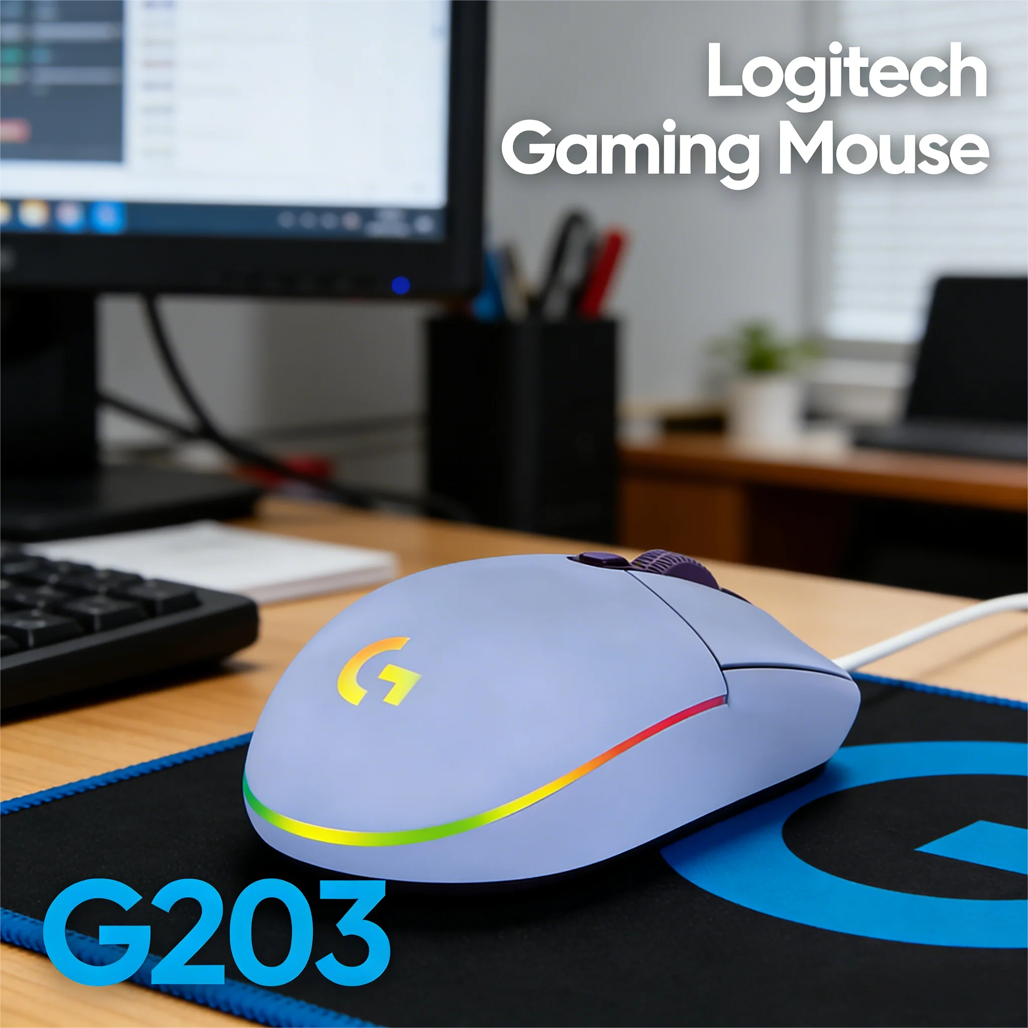 Dynamic RGB Lighting - Logitech G203’s Signature Feature