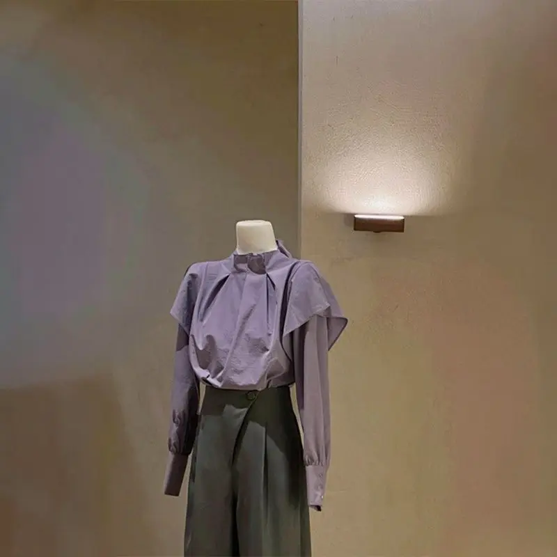 's Casual Style is Trending This Year2025Spring and Autumn Korean Style Fashion High-end Unique Purple Shirt Top
's Casual Style is Trending This Year2025Spring and Autumn Korean Style Fashion High-end Unique Purple Shirt Top