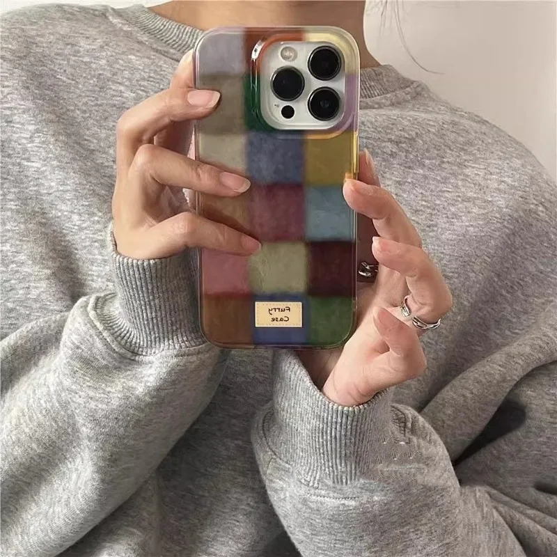 Cute Dopamine Color Block Match Plaid Phone Case For IPhone 16 15 14 13 12 11 Pro Max XR XS Max 7 Plus Multicolored Plaid Cover
Cute Dopamine Color Block Match Plaid Phone Case For IPhone 16 15 14 13 12 11 Pro Max XR XS Max 7 Plus Multicolored Plaid Cover
