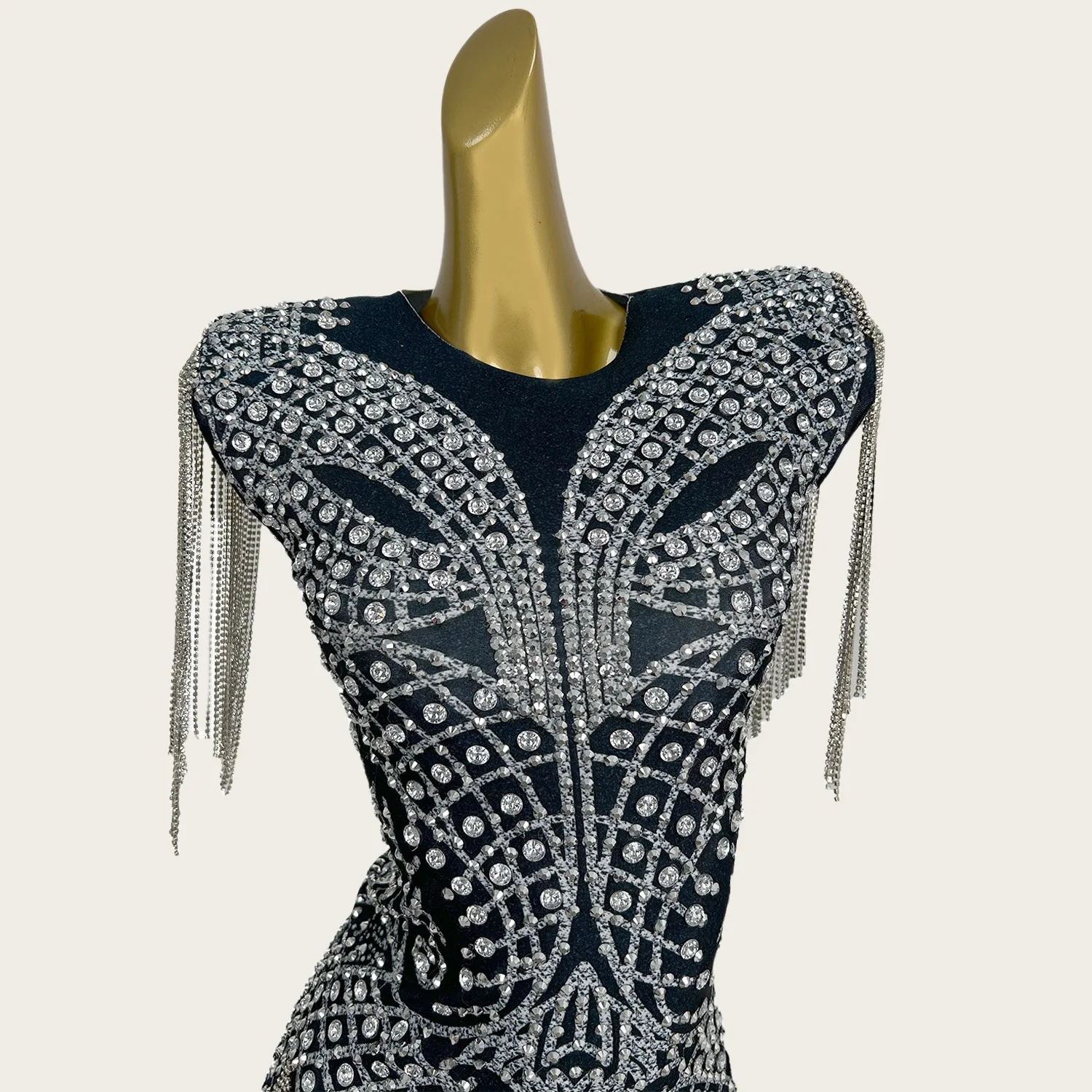 Mianju Sparkly Rhinestone Tassel Bandage Short Dress Women Birthday Party Festival Celebrate Couture Nightclub Show Sexy Wear
Mianju Sparkly Rhinestone Tassel Bandage Short Dress Women Birthday Party Festival Celebrate Couture Nightclub Show Sexy Wear