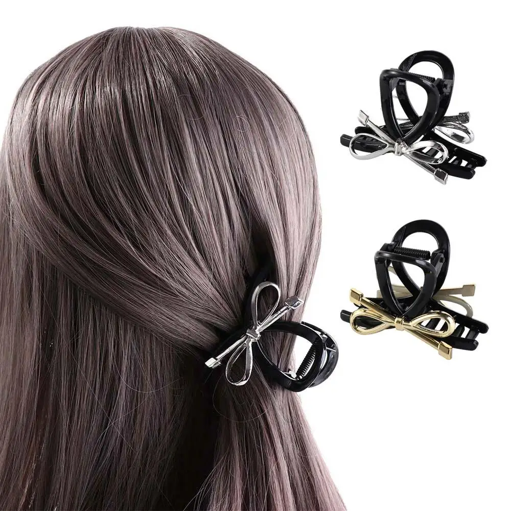 Simple Acrylic Metal Bow Claw Clip Ins Large Bow Hair Claw Shark Clip Headwear Bow Crab Clip Party
Simple Acrylic Metal Bow Claw Clip Ins Large Bow Hair Claw Shark Clip Headwear Bow Crab Clip Party