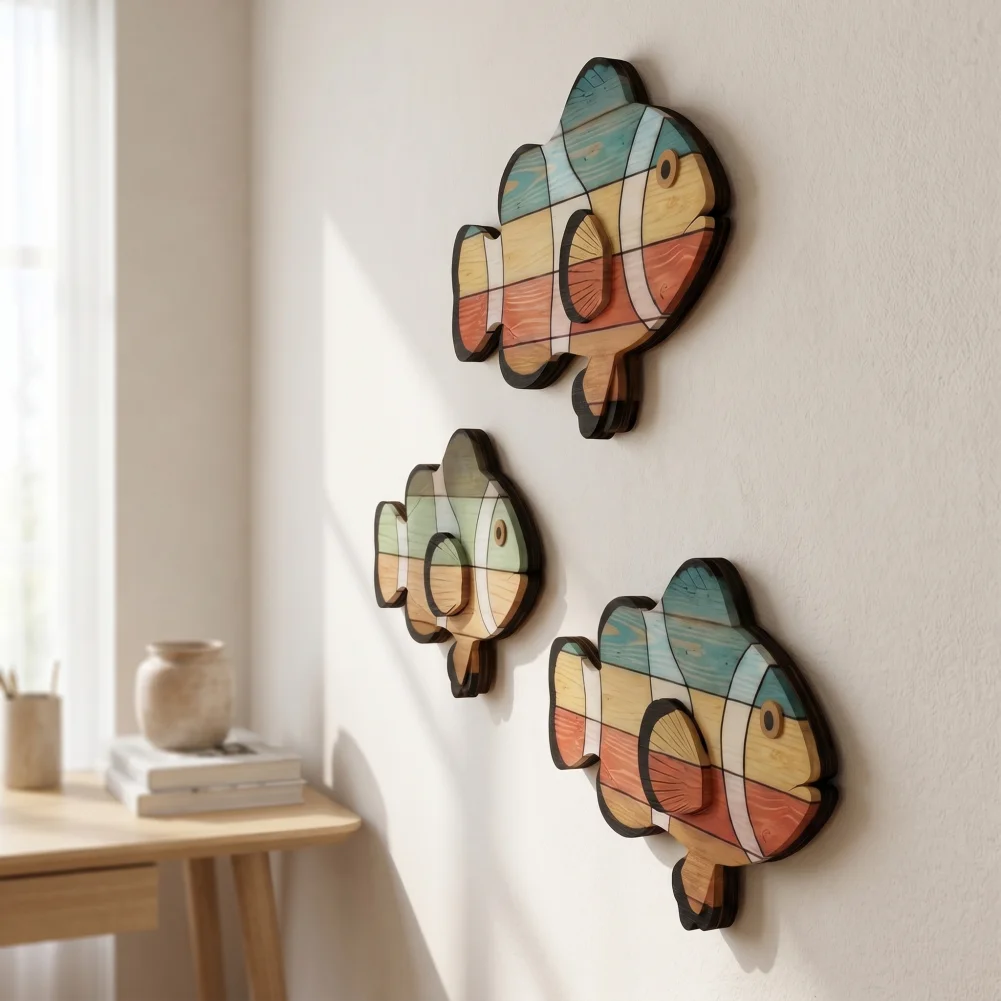 3 Pcs Wooden Tropical Fish Wall Art Coastal Hanging Clownfish Wall Decor Nautical Beach Lake House Ocean Ornament Vintage Wood A
3 Pcs Wooden Tropical Fish Wall Art Coastal Hanging Clownfish Wall Decor Nautical Beach Lake House Ocean Ornament Vintage Wood A