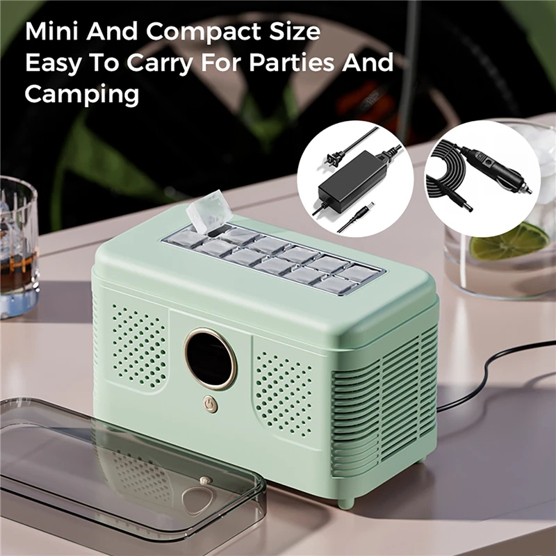 100V-230V Portable 12V Car Cube Ice Machine Mini Ice Maker Automatic Ice Making Box for Home Dormitory Office Camping
100V-230V Portable 12V Car Cube Ice Machine Mini Ice Maker Automatic Ice Making Box for Home Dormitory Office Camping