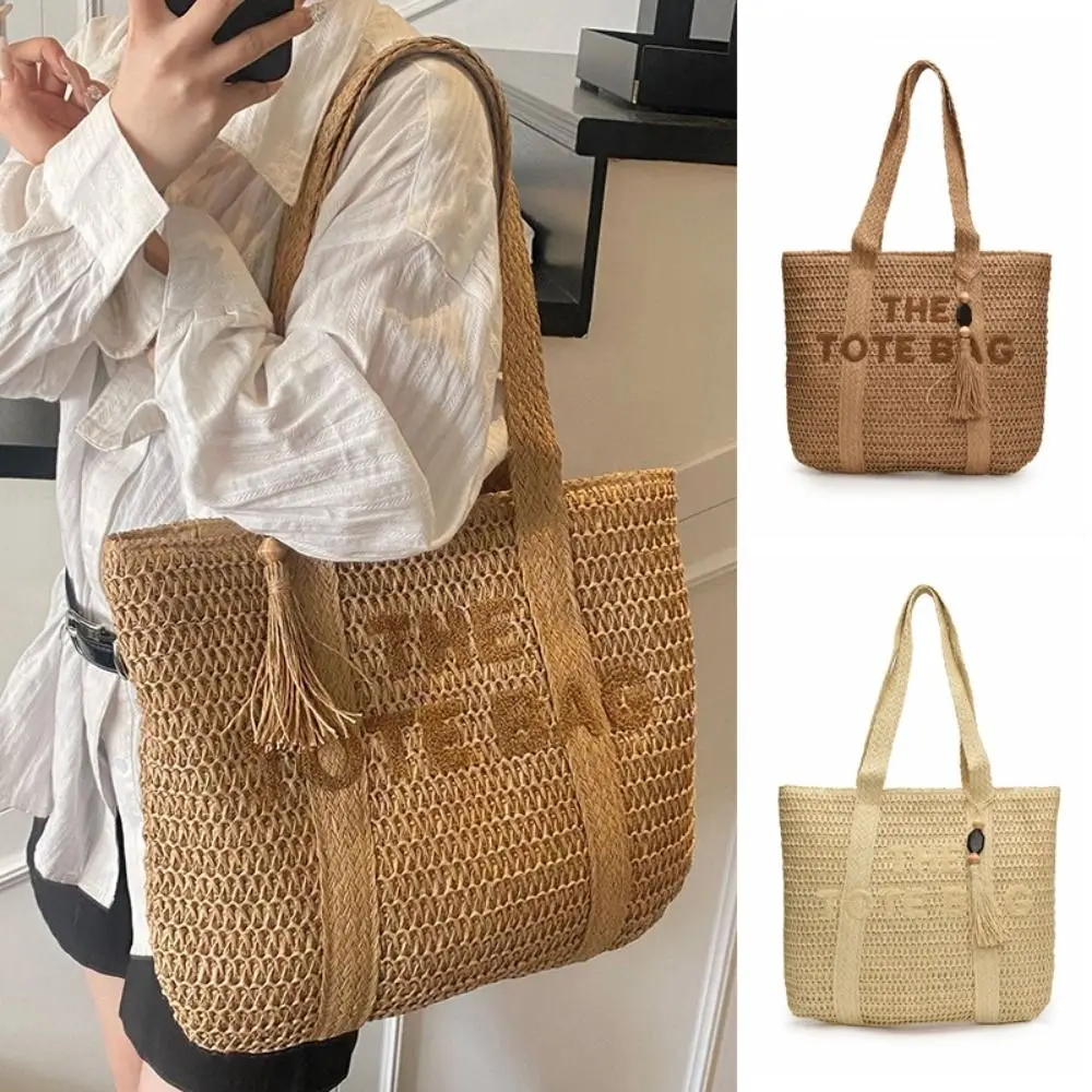 Top-handle Hollow Out Straw Shoulder Bag Breathable Casual Weave Tote Bag Portable Large Capacity Women Shopping Handbag Women
Top-handle Hollow Out Straw Shoulder Bag Breathable Casual Weave Tote Bag Portable Large Capacity Women Shopping Handbag Women