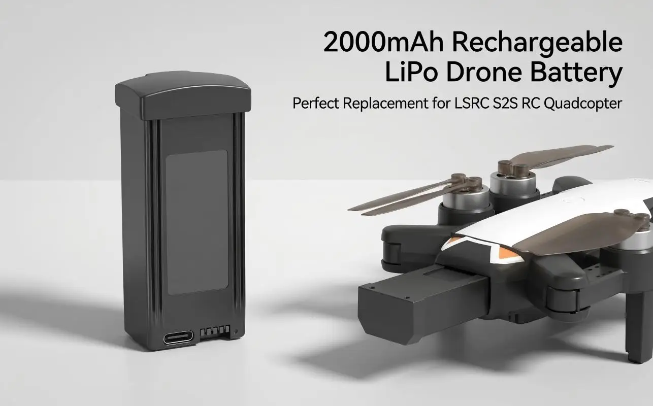 ZN872868 3.7V 2000mAh Rechargeable LiPo Battery for LSRC S2S RC Quadcopter Replacement Drone Spare Parts
ZN872868 3.7V 2000mAh Rechargeable LiPo Battery for LSRC S2S RC Quadcopter Replacement Drone Spare Parts
