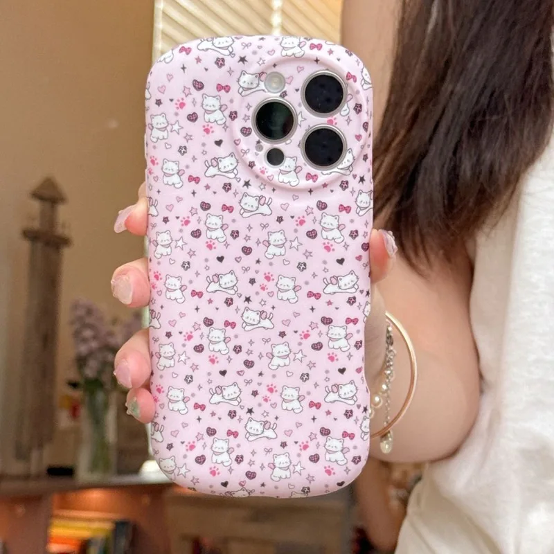 New Korean INS Dopamine Sweet Girl Pink Star Kitten Love Cat Print Phone Case For iPhone 16 15 14 13 Pro Max Protective Cover
New Korean INS Dopamine Sweet Girl Pink Star Kitten Love Cat Print Phone Case For iPhone 16 15 14 13 Pro Max Protective Cover