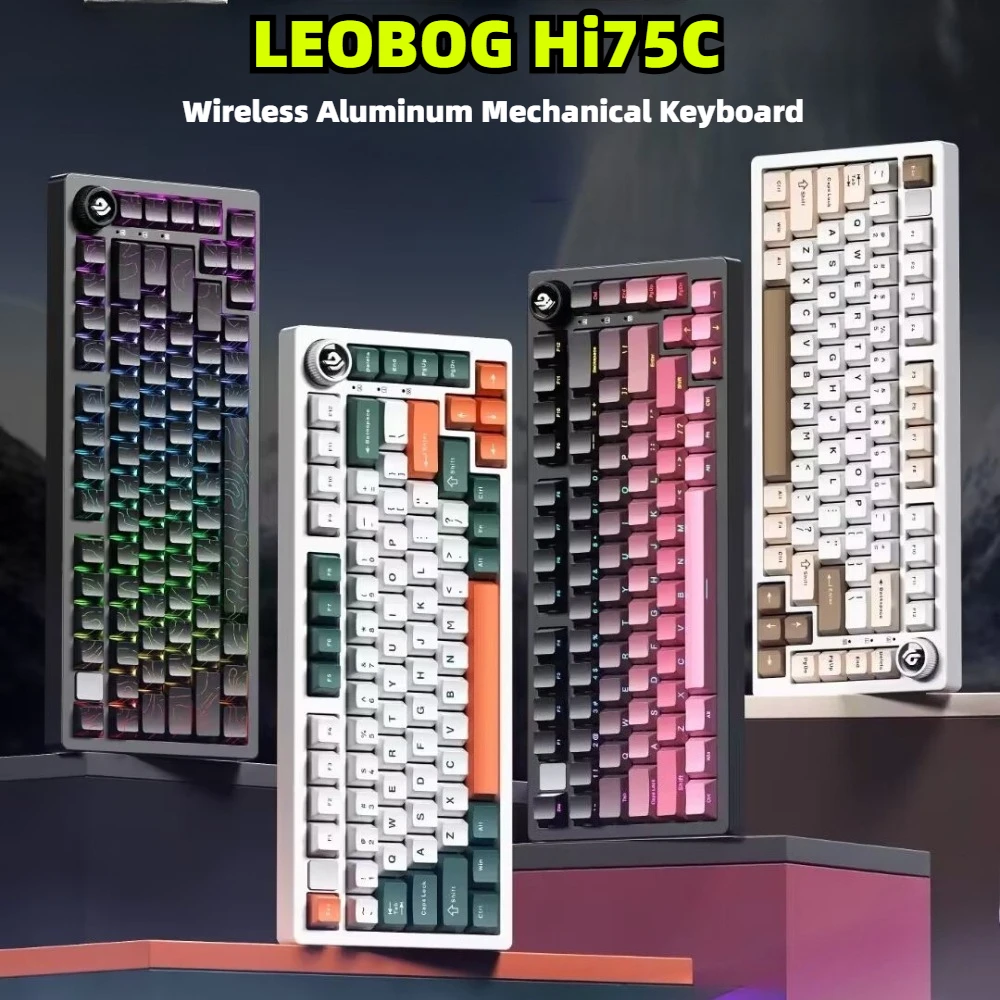LEOBOG Hi75C Комплект механической клавиатуры Беспроводная трехрежимная прокладка Ручка с возможностью горячей замены RGB Пользовательская 81-клавишная алюминиевая офисная игровая клавиатура
LEOBOG Hi75C Комплект механической клавиатуры Беспроводная трехрежимная прокладка Ручка с возможностью горячей замены RGB Пользовательская 81-клавишная алюминиевая офисная игровая клавиатура