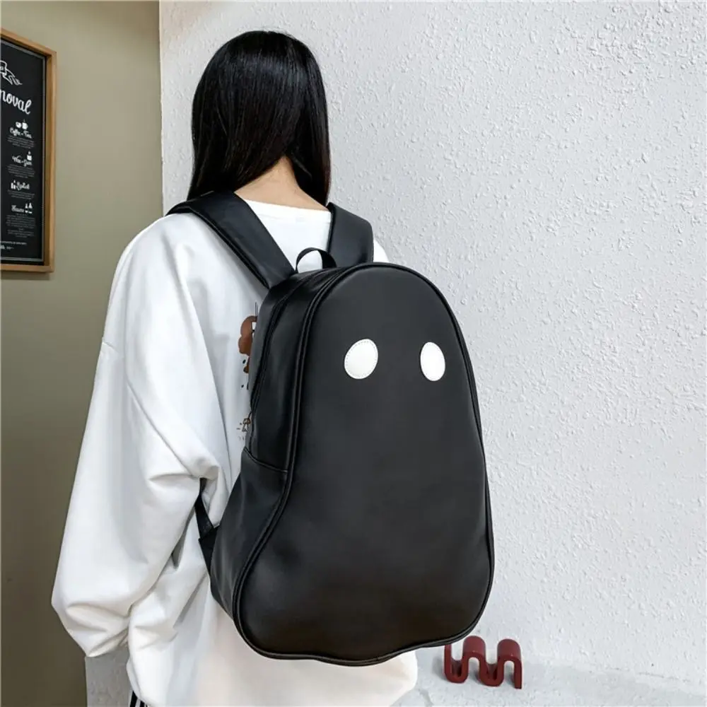 Portable Pu Leather Ghost Backpack Large Capacity Harajuku Style Students Book Bag Korean Style Storage Bag Shoulder Bag Couple
Portable Pu Leather Ghost Backpack Large Capacity Harajuku Style Students Book Bag Korean Style Storage Bag Shoulder Bag Couple