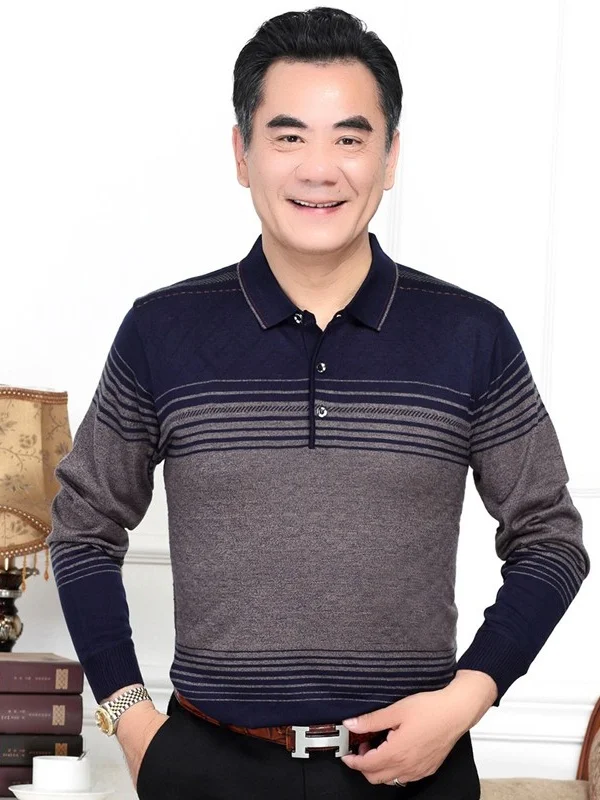 Fall Faion Long Sve Knitted irt Thin Dad T-irt Midlife Men's Clothing for 40-50 Years Old Comfortable Loose Fit Poly...
Fall Faion Long Sve Knitted irt Thin Dad T-irt Midlife Men's Clothing for 40-50 Years Old Comfortable Loose Fit Poly...