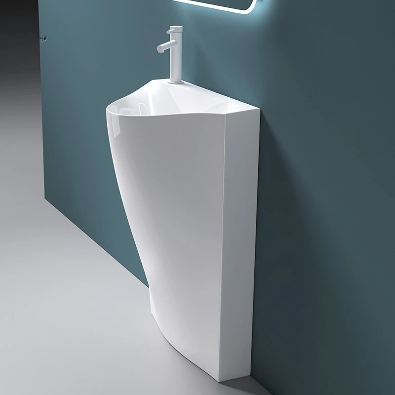 Artificial stone integrated column basin Household column type wash basin Small apartment floor washbasin
Artificial stone integrated column basin Household column type wash basin Small apartment floor washbasin