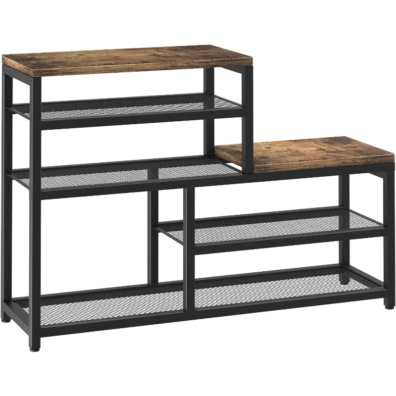 Shoe Rack Bench Storage Organizer with Seat, 5-Tier Industrial Free Standing for Entryway, Narrow Shelves High Heels, Entryways
Shoe Rack Bench Storage Organizer with Seat, 5-Tier Industrial Free Standing for Entryway, Narrow Shelves High Heels, Entryways
