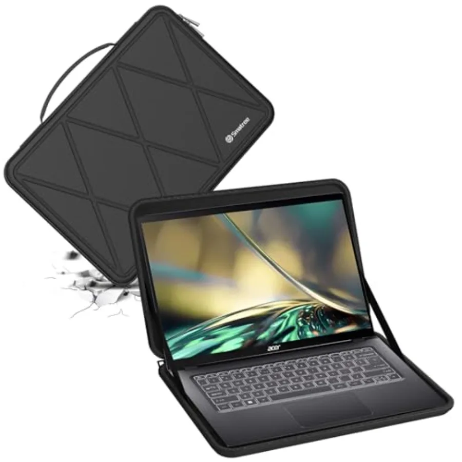 Жесткий защитный чехол из EVA-материала, совместимый с 14-дюймовыми Acer Chromebook 514, Acer Chromebook 314, Swift/Swift Go 1.
Жесткий защитный чехол из EVA-материала, совместимый с 14-дюймовыми Acer Chromebook 514, Acer Chromebook 314, Swift/Swift Go 1.