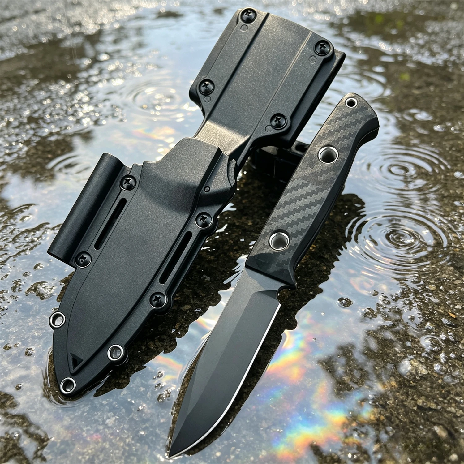 BM 163BK Fixed Blade Knife D2 Steel Blade Nylon Fiber Handle Multi-Functional Outdoor Survival Camping Tool Includes Sheath
BM 163BK Fixed Blade Knife D2 Steel Blade Nylon Fiber Handle Multi-Functional Outdoor Survival Camping Tool Includes Sheath