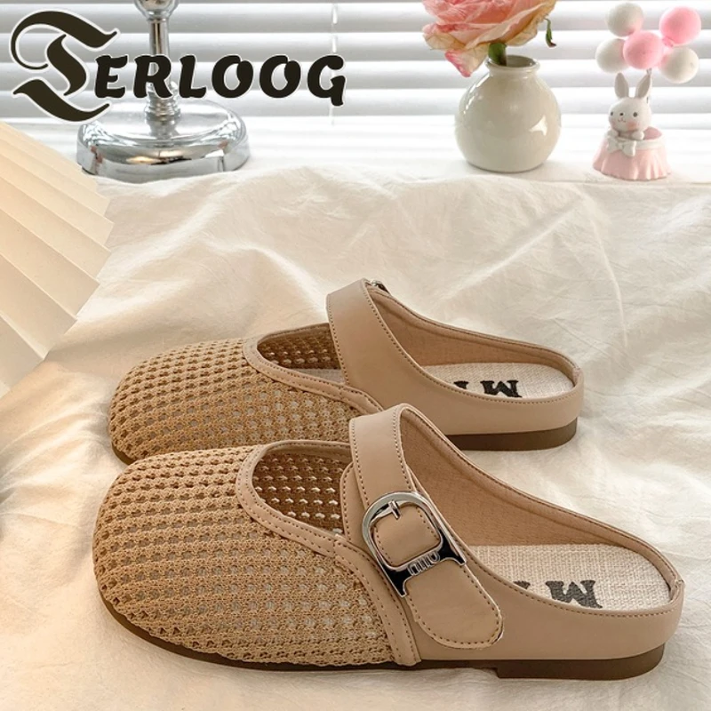 Mesh Flats Mules Shoes Women Square Toe Slippers Casual Sport Sandals 2025 Slingback Woman Trend New Summer Flip Flops Sneakers
Mesh Flats Mules Shoes Women Square Toe Slippers Casual Sport Sandals 2025 Slingback Woman Trend New Summer Flip Flops Sneakers