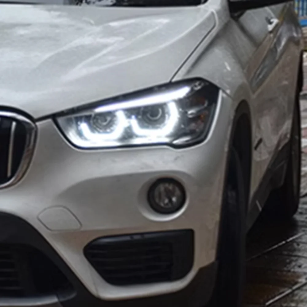 Автомобильные фары для BMW X1 2016-2019 F48 F49, передние фары автомобиля в сборе, обновление, высокая конфигурация, светодиодные линзы проектора, аксессуары
Автомобильные фары для BMW X1 2016-2019 F48 F49, передние фары автомобиля в сборе, обновление, высокая конфигурация, светодиодные линзы проектора, аксессуары