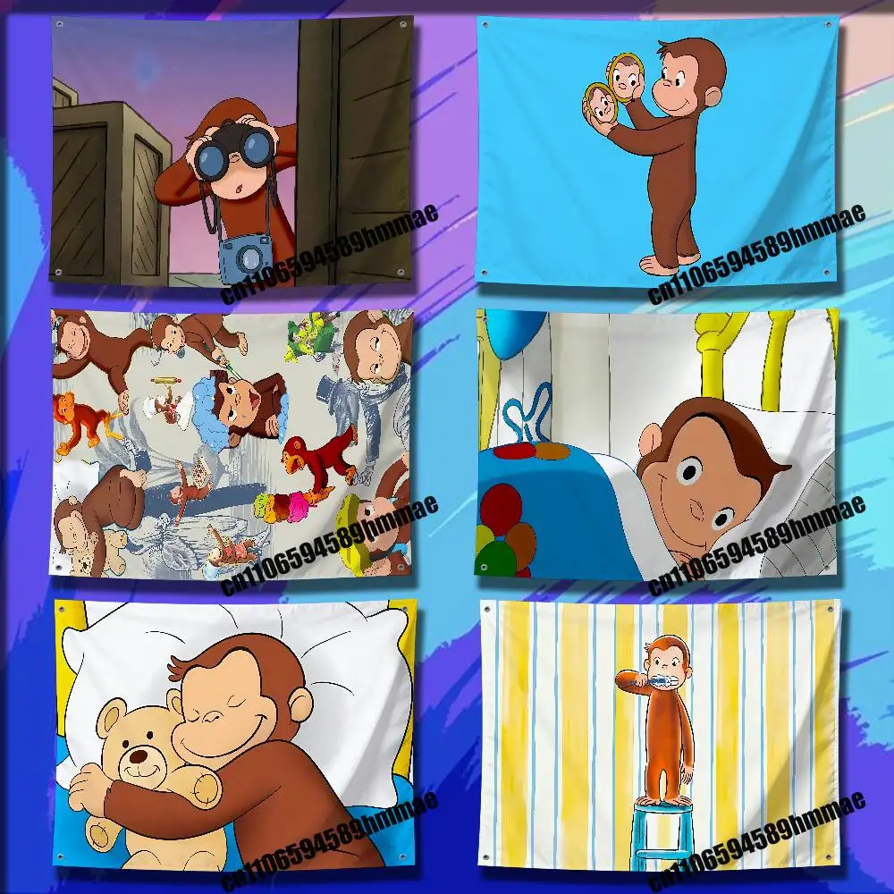 For Monkey C-Curious George Flag 150x200cm 100x150cm 80x120cm 50x70cm Gift Bedroom Wall Banner Tapestry Cover
For Monkey C-Curious George Flag 150x200cm 100x150cm 80x120cm 50x70cm Gift Bedroom Wall Banner Tapestry Cover