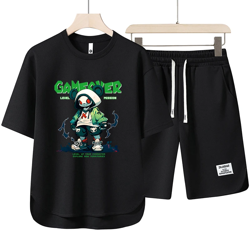 Japan Fashion Harajuku Sets 2 Piece Set Trend Short Sleeve T Shirt+Shorts Tracksuit Men 2024 Summer Men Clothing Tracksuit Sets
Japan Fashion Harajuku Sets 2 Piece Set Trend Short Sleeve T Shirt+Shorts Tracksuit Men 2024 Summer Men Clothing Tracksuit Sets