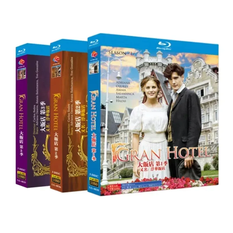 BD Blu-ray Disc Grand Hotel The Vanity Hotel Seasons 1–3 Spanish Drama 1080p Box Set
BD Blu-ray Disc Grand Hotel The Vanity Hotel Seasons 1–3 Spanish Drama 1080p Box Set