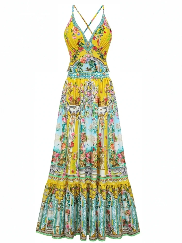 Retro Bikini Printed Fashion Two Piece Swimsuit And Cover Up With Skirt Tight Women's Bandage Summer Beach Luxury Elegant
Retro Bikini Printed Fashion Two Piece Swimsuit And Cover Up With Skirt Tight Women's Bandage Summer Beach Luxury Elegant