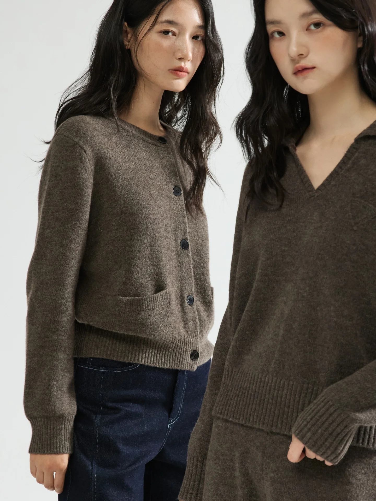 YAO Silk Camere Ultrine Wool Retro round Ne Open Cardigan Smooth Busin Versatile Sweater Straight Cut Long Sve
YAO Silk Camere Ultrine Wool Retro round Ne Open Cardigan Smooth Busin Versatile Sweater Straight Cut Long Sve