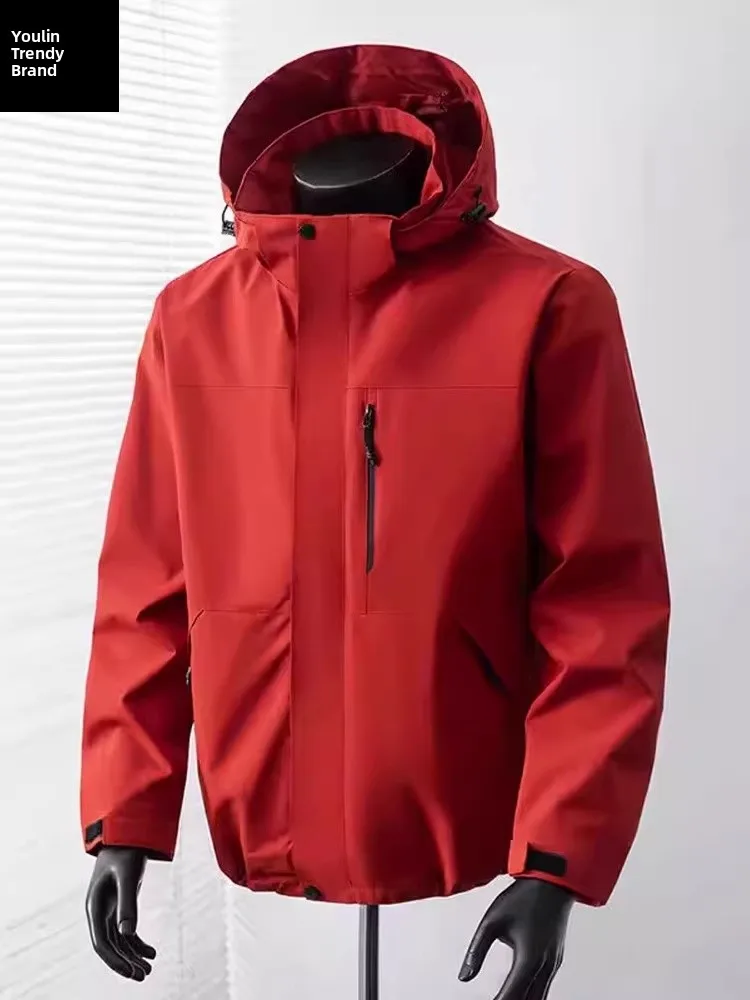 Men's Soft ell Jaet Windproof Waterproof Hiking Tee-Proof Red Phoenix Design Casual Outdoor Coat Spring Autumn
Men's Soft ell Jaet Windproof Waterproof Hiking Tee-Proof Red Phoenix Design Casual Outdoor Coat Spring Autumn