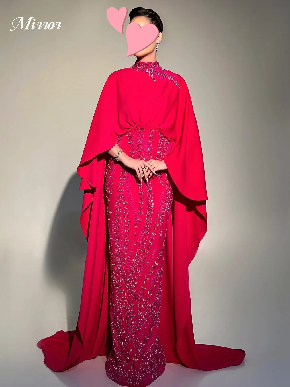 Mirror Dress Elegant Vintage Sweet Rose Red Beads Lace Cape Stylish Customize Formal Occasion Prom Dress Evening Party Gowns
Mirror Dress Elegant Vintage Sweet Rose Red Beads Lace Cape Stylish Customize Formal Occasion Prom Dress Evening Party Gowns