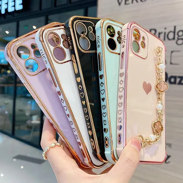 2026 hot-selling new TPU electroplating shockproof luxury design mobile phone case (with heart pattern)
2026 hot-selling new TPU electroplating shockproof luxury design mobile phone case (with heart pattern)