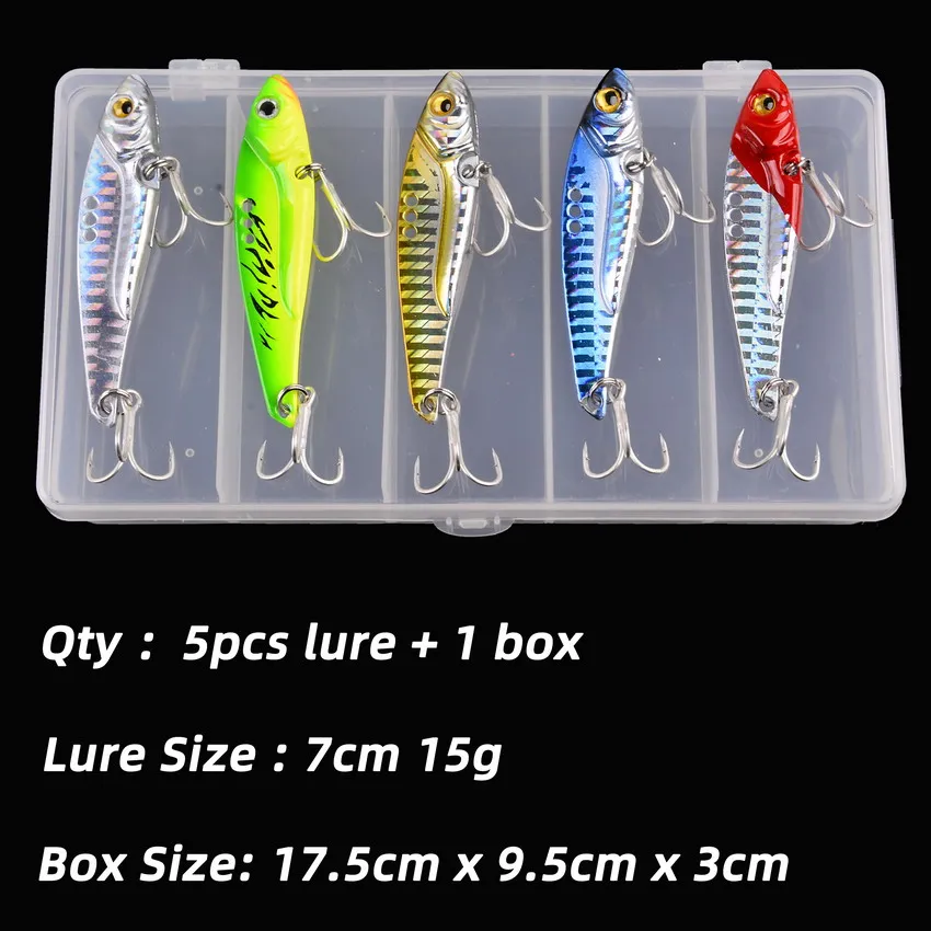 5 шт./корт. Металлический кренкбейт Vib Blade Jigs, рыболовные приманки 7 г 10 г 12 г 15 г 18 г 25 г оседающая на дно приманка Vibe для окуня, щуки, окуня
5 шт./корт. Металлический кренкбейт Vib Blade Jigs, рыболовные приманки 7 г 10 г 12 г 15 г 18 г 25 г оседающая на дно приманка Vibe для окуня, щуки, окуня
