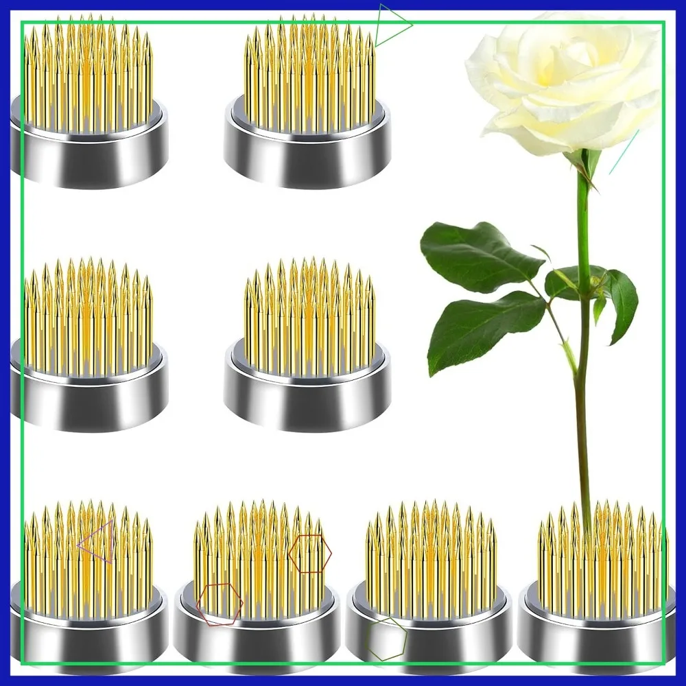 8 Pcs Flower Frogs Kenzans Round Floral Pin Holders for Vase Arrangement with Rubber Gasket, 0.9inch
8 Pcs Flower Frogs Kenzans Round Floral Pin Holders for Vase Arrangement with Rubber Gasket, 0.9inch
