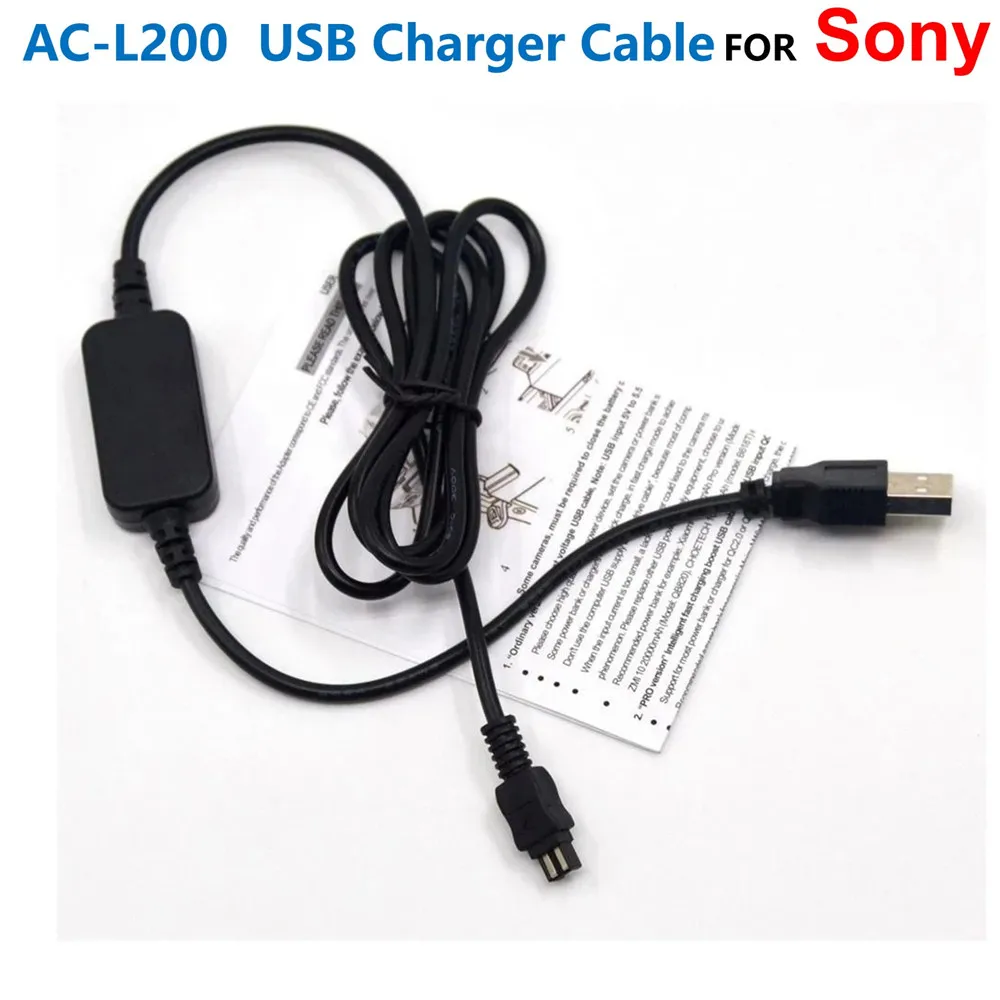 AC-L200 AC-L25 Power Bank USB Charger Cable For Sony Cyber-Shot Camera DSC-HX100 HDR-CX105 FDR-AX40 AX45 AX33 NEX-VG900 DVD7
AC-L200 AC-L25 Power Bank USB Charger Cable For Sony Cyber-Shot Camera DSC-HX100 HDR-CX105 FDR-AX40 AX45 AX33 NEX-VG900 DVD7