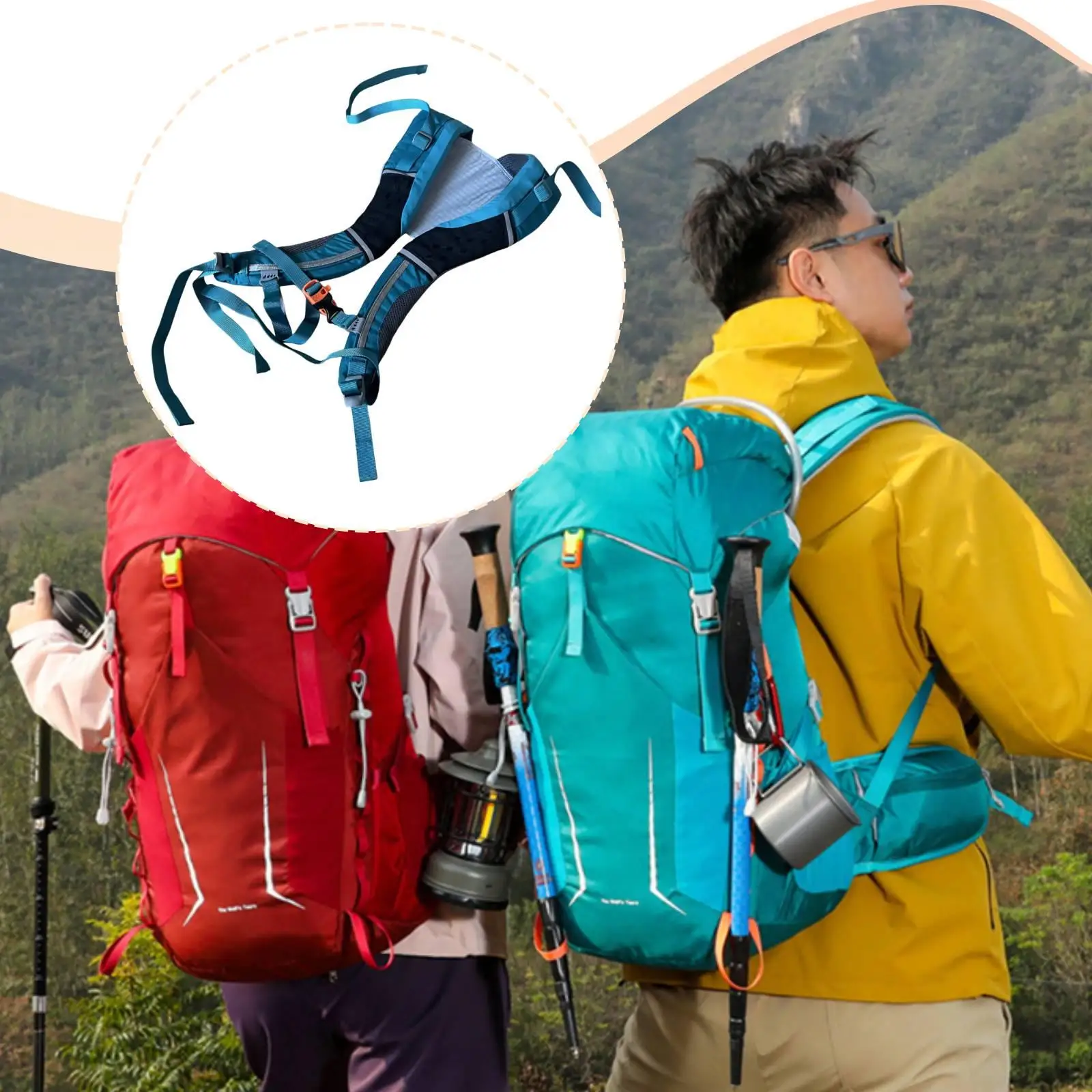 DIY Modular Backpack Carrying System with Breathable Ergonomic Shoulder Chest Straps for Outdoor Adventure Hiking
DIY Modular Backpack Carrying System with Breathable Ergonomic Shoulder Chest Straps for Outdoor Adventure Hiking