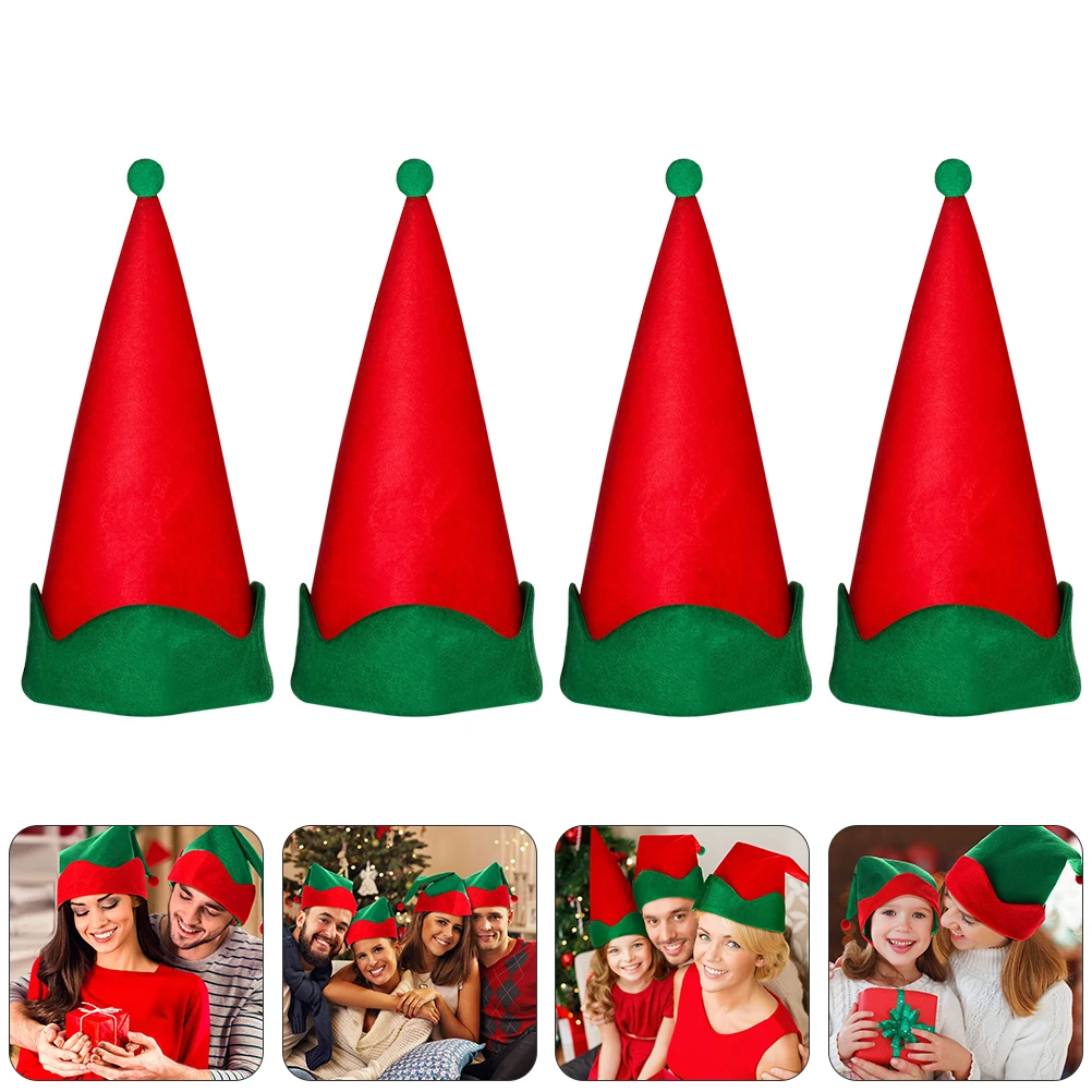 4pcs Christmas Elf Hats Holiday Party Costume Head Accessories For Xmas Cosplay Red Hat Festive Partyheadwear
4pcs Christmas Elf Hats Holiday Party Costume Head Accessories For Xmas Cosplay Red Hat Festive Partyheadwear