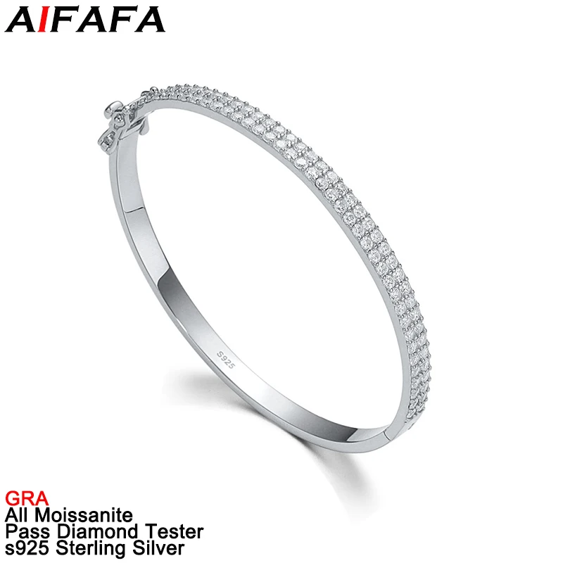 All D Color Moissanite Lab Diamond Bangle Luxury s925 Silver Moissanita Gold Hand Wristlet Cuff Bracelet Hand Fine Jewelry
All D Color Moissanite Lab Diamond Bangle Luxury s925 Silver Moissanita Gold Hand Wristlet Cuff Bracelet Hand Fine Jewelry