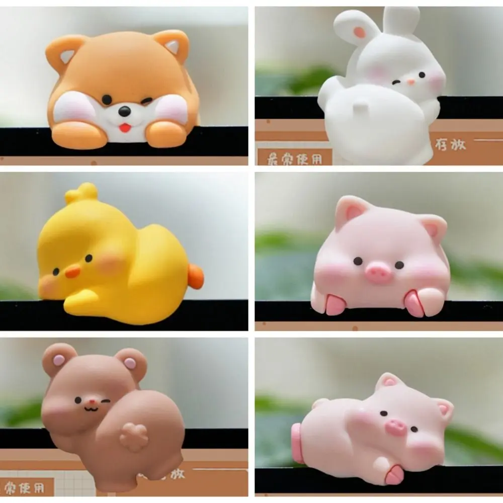 6pcs/set Desk Ornament Computer Monitor Decoration Pig Computer Display Screen Animal Model Cartoon Rabbit Center Console Doll
6pcs/set Desk Ornament Computer Monitor Decoration Pig Computer Display Screen Animal Model Cartoon Rabbit Center Console Doll