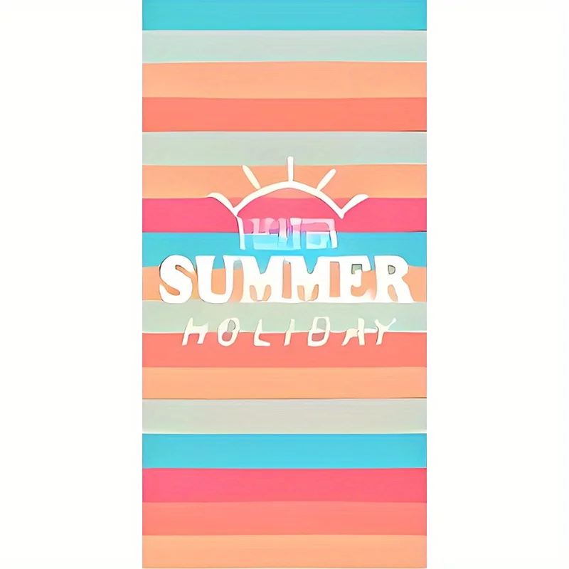 Beach Towel Colorful Stripes Pattern Sun Protection Windproof Suitable For Swimming Pool Camping Travel Blanket
Beach Towel Colorful Stripes Pattern Sun Protection Windproof Suitable For Swimming Pool Camping Travel Blanket