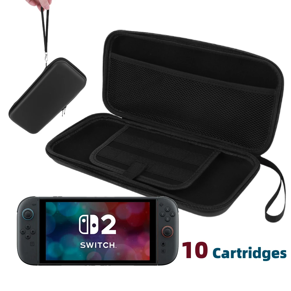 Travel Carrying Case for Switch 2 2025 Large Volume Hard Waterproof Protective Case with 10 Game Card Slots Accessories, Black
Travel Carrying Case for Switch 2 2025 Large Volume Hard Waterproof Protective Case with 10 Game Card Slots Accessories, Black