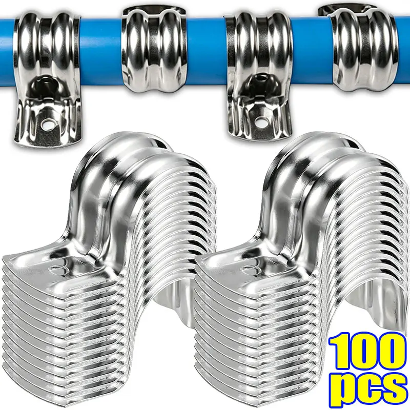 16/20/25/32mm Stainless Steel Rust Proof Single Sided Riding Horse Clamp Fixed Pipe Clamp Overhead Floor Wiring Home Office Clip
16/20/25/32mm Stainless Steel Rust Proof Single Sided Riding Horse Clamp Fixed Pipe Clamp Overhead Floor Wiring Home Office Clip
