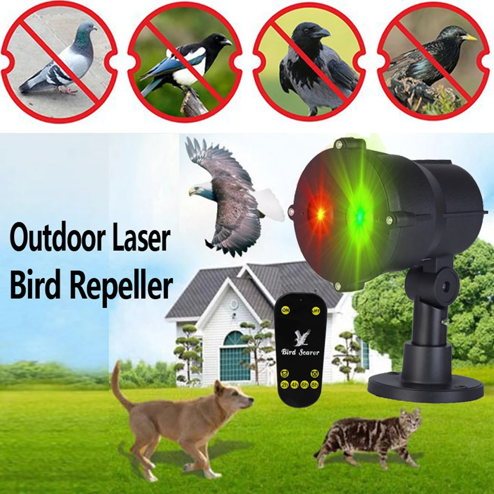 IP65 Outdoor Lazer Bird Repellent Device Remote Control Bird Repeller for Animal Deterrent Pigeons Sparrows Indoor Stage Light
IP65 Outdoor Lazer Bird Repellent Device Remote Control Bird Repeller for Animal Deterrent Pigeons Sparrows Indoor Stage Light