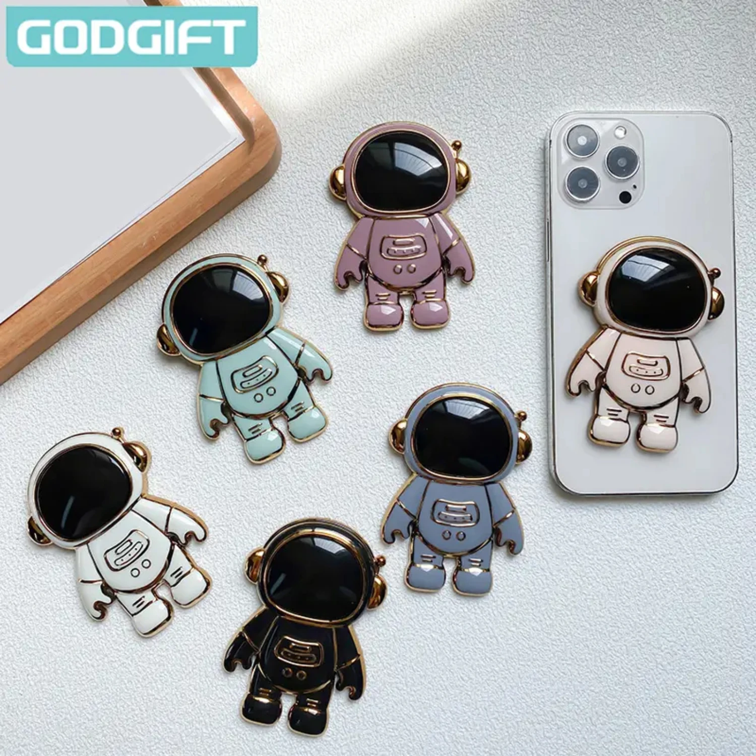Astronaut Foldable Phone Case Stand Holder, Cute Pattern Design Phone Case Holder
Astronaut Foldable Phone Case Stand Holder, Cute Pattern Design Phone Case Holder