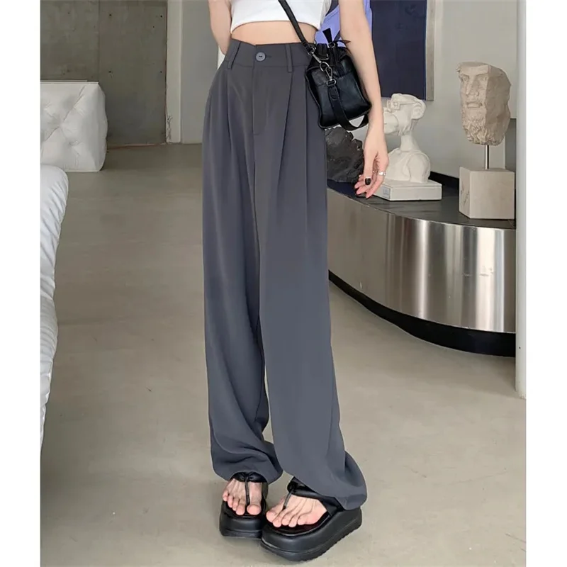 Women'S Loose Spring Summer 2025 New High Waist Wide Legs Slim Casual Trousers Korean Fashion Trend Female Suit Straight Pants
Women'S Loose Spring Summer 2025 New High Waist Wide Legs Slim Casual Trousers Korean Fashion Trend Female Suit Straight Pants
