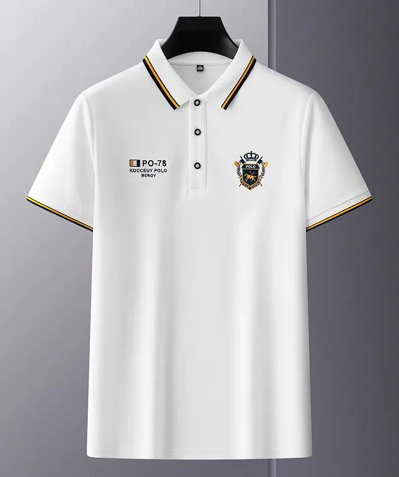 Fashionable summer new men's shortsleeved comfortable breathable polo shirt high-end designer brand exquisite embroidery T-shirt
Fashionable summer new men's shortsleeved comfortable breathable polo shirt high-end designer brand exquisite embroidery T-shirt