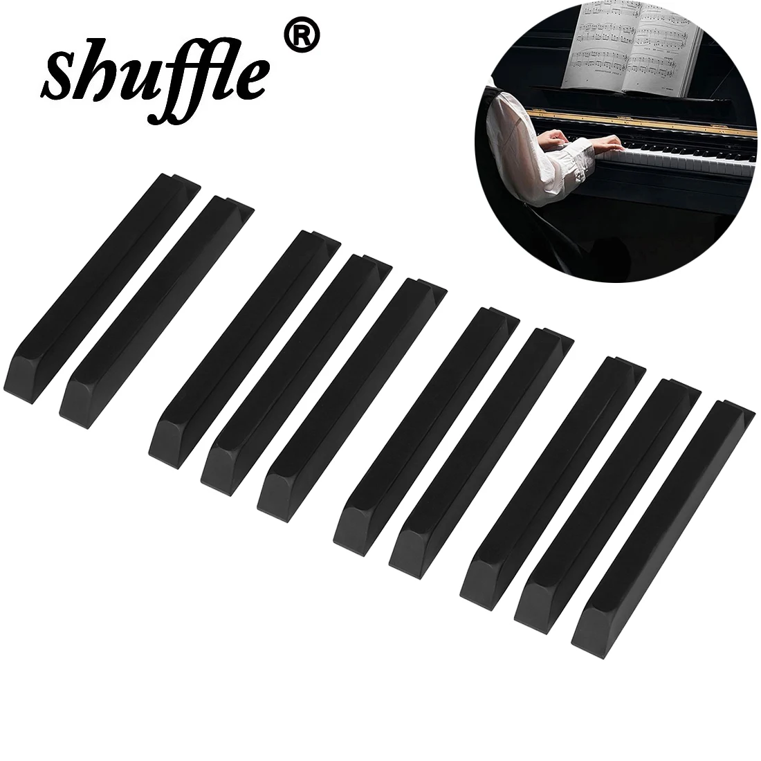 10 Pcs Piano Keys 10cm Black Keys Matte Black Piano Keys Keyboards Instruments Accessories Piano Replacement Repair Parts
10 Pcs Piano Keys 10cm Black Keys Matte Black Piano Keys Keyboards Instruments Accessories Piano Replacement Repair Parts