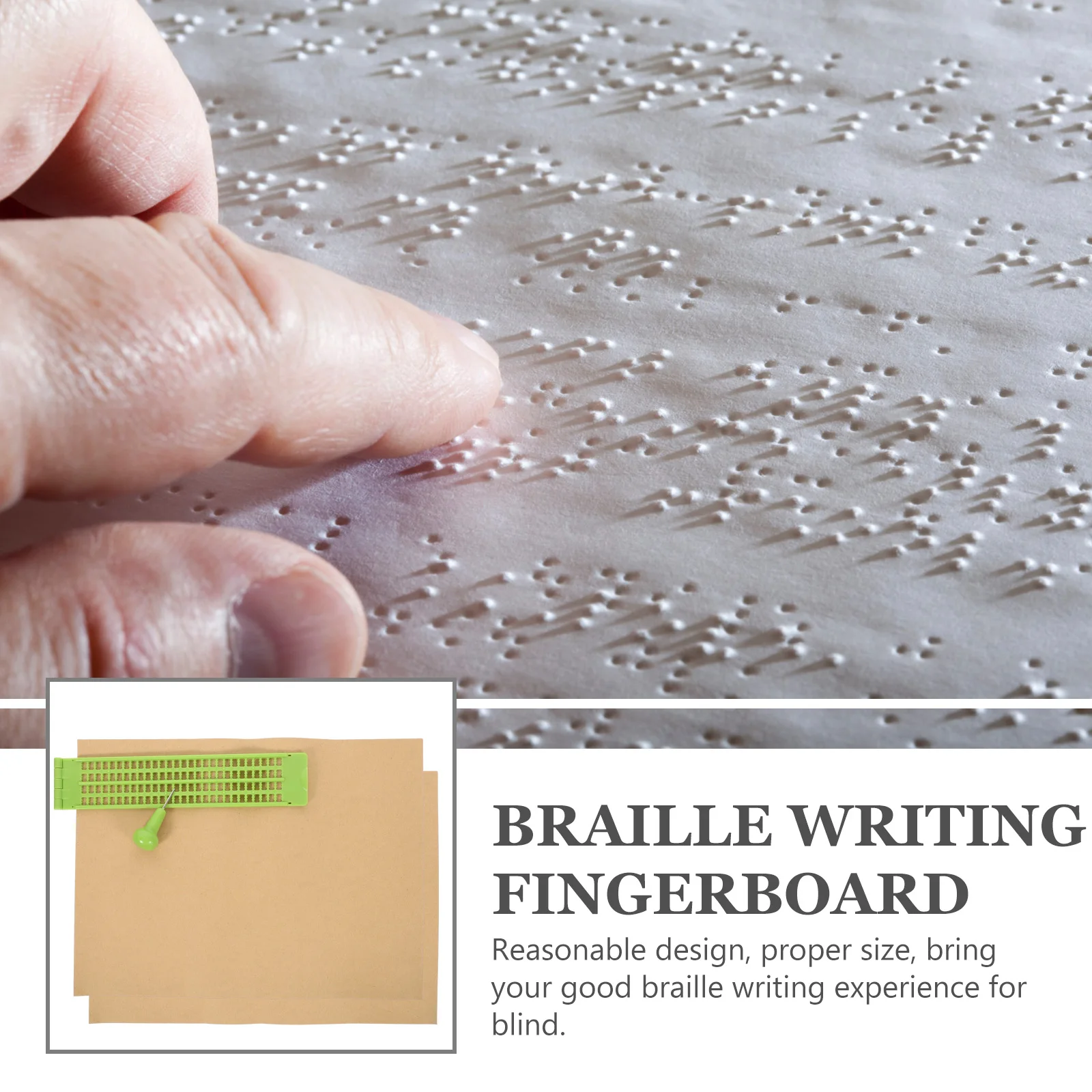 Braille Writing Blind Accessory Light Child 27 Lines 30 Durable Plastic Easy Use Portable
Braille Writing Blind Accessory Light Child 27 Lines 30 Durable Plastic Easy Use Portable